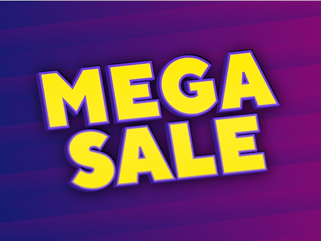 Mega Sale Vector Banner Design
