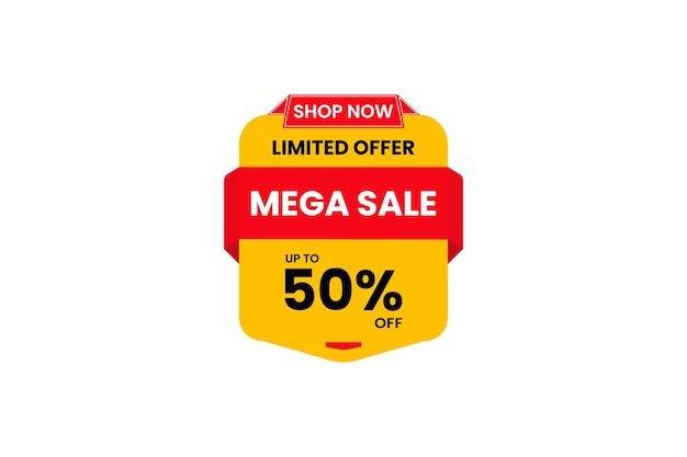 Mega sales up to 50 off vector element free download