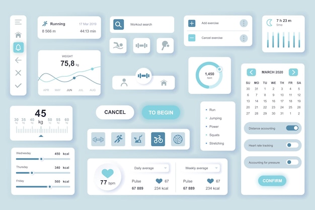 Vector mega set of infographic elements data visualization vector design template can be used for steps options business process workflow diagram flowchart timeline marketing bundle info graphics