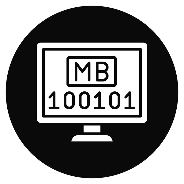 Megabyte icoon vector afbeelding Kan worden gebruikt voor informatica