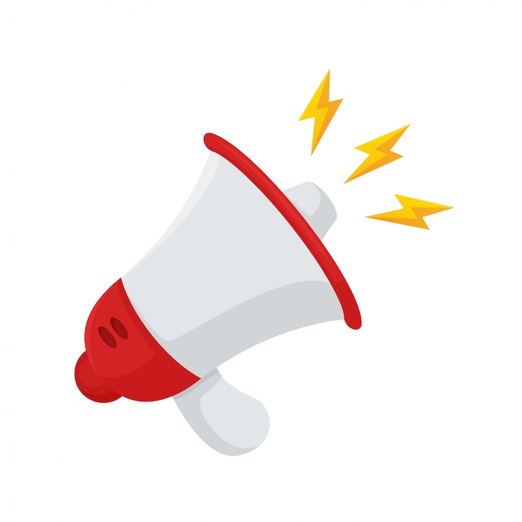 Vector megafoon pictogram.