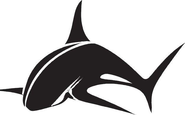 Megalodon shark icon design vector graphic