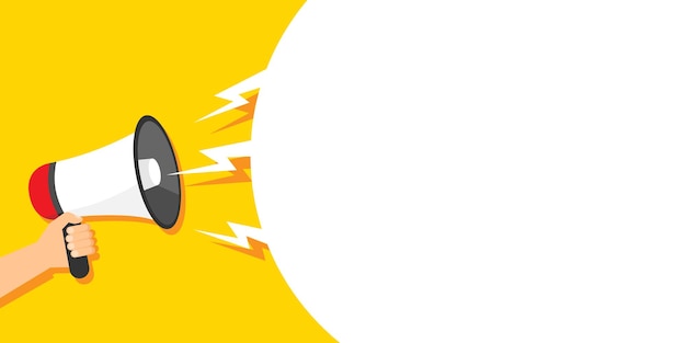 megaphone for announce advertising promotion