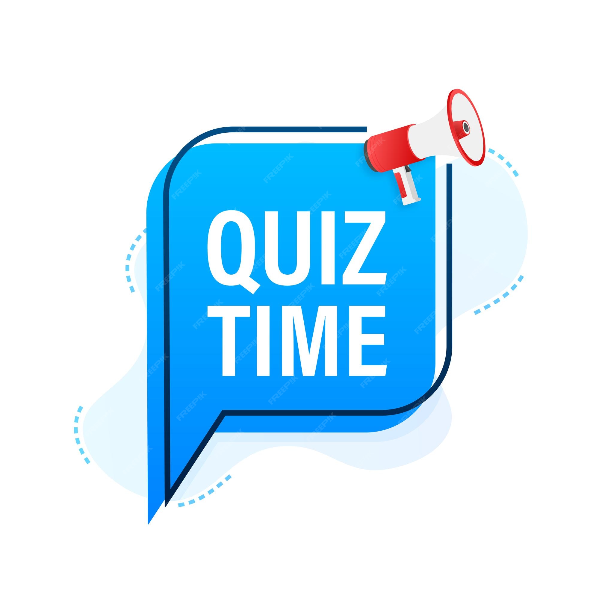 Premium Vector  Megaphone banner - quiz time. vector stock