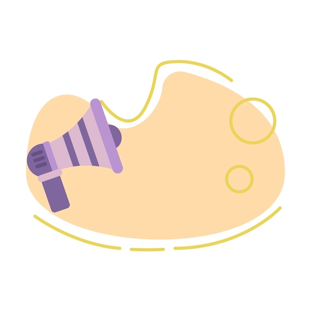 Megaphone icon Flat illustration of megaphone icon for web design