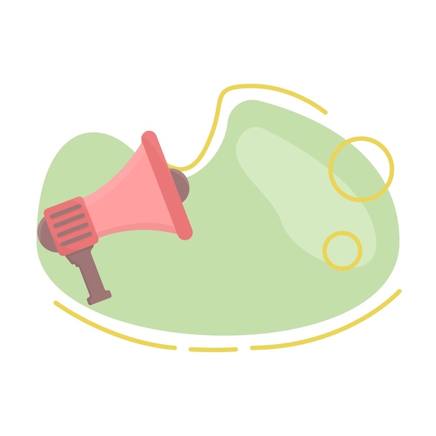 Vector megaphone icon flat illustration of megaphone icon for web design