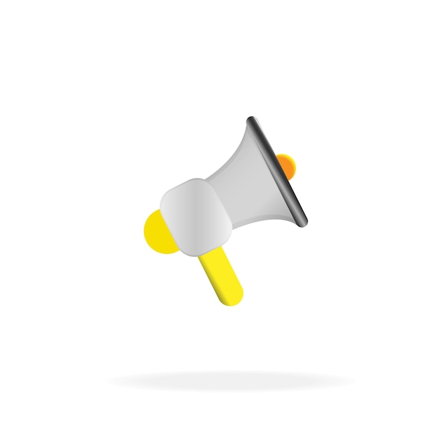 Megaphone icon, loudspeaker