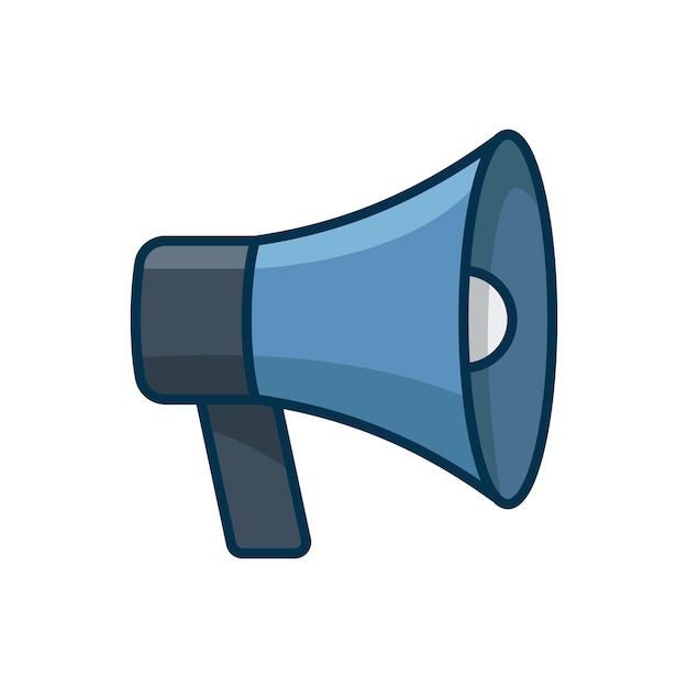 Vector megaphone icon vector design template in white background