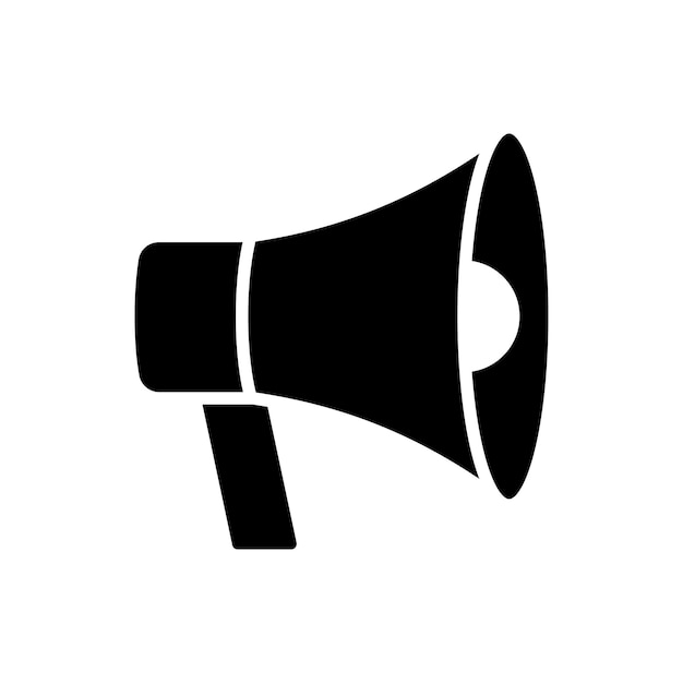 megaphone icon vector design template in white background