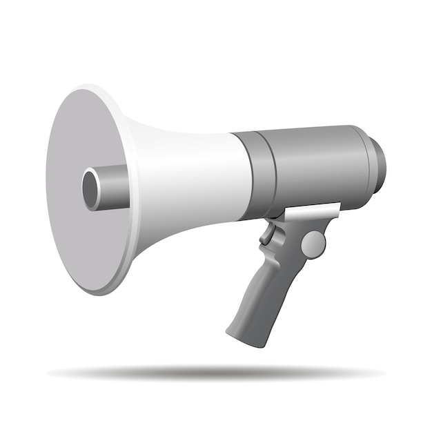 Megaphone Speaker 3d Vector Illustration