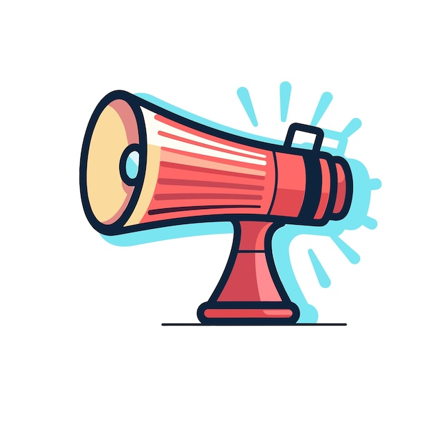 Megaphone vector icon illustration