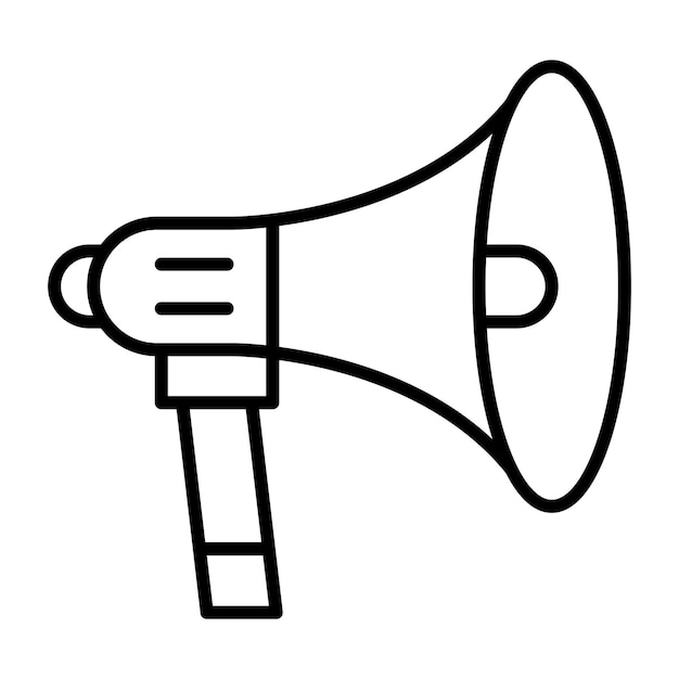 Megaphone Vector Illustration Style