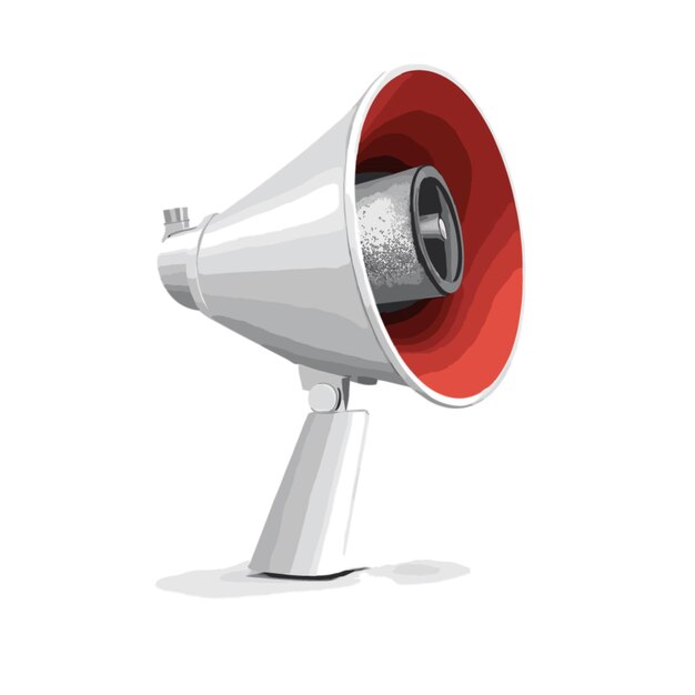 Vector megaphone vector on white background