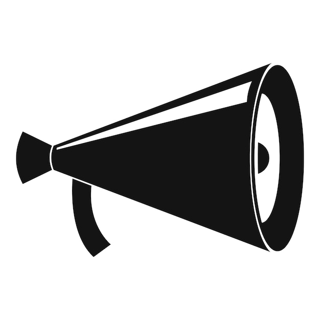 Megaphone with handle icon Simple illustration of megaphone with handle vector icon for web