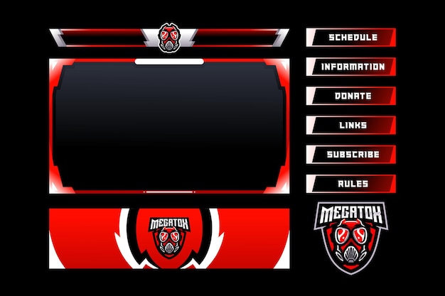 Megatox esport stream package design