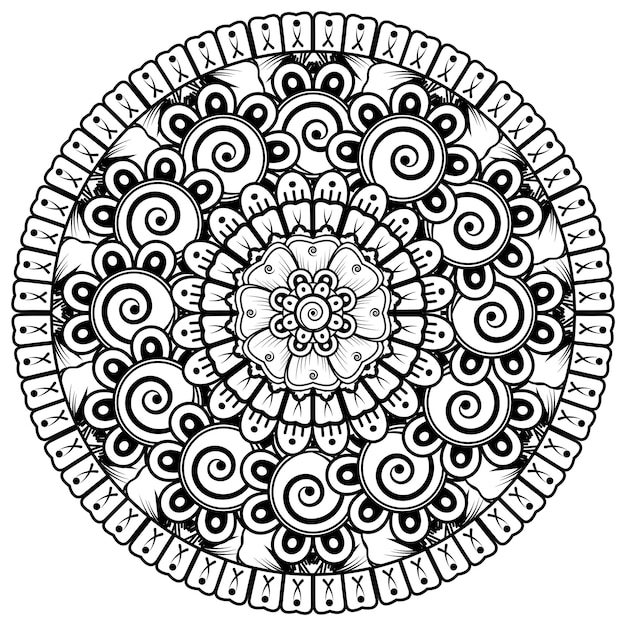 ヘナ一時的な刺青の入れ墨の装飾のための一時的な刺青の花エスニックオリエンタルスタイルの装飾的な装飾
