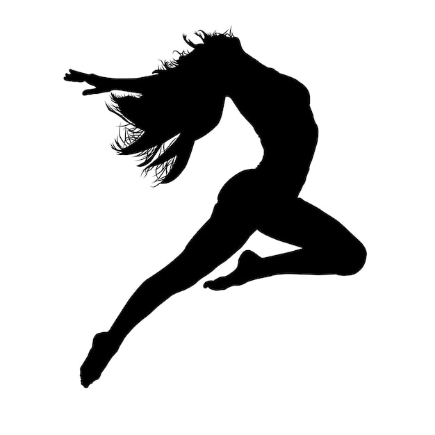 Meisje in ballet jump080123