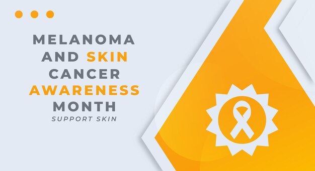 Melanoma e skin cancer awareness month design illustration for background poster banner