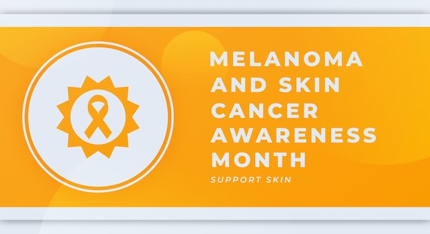 Melanoom en Huidkanker Awareness Month Ontwerp Illustratie voor Achtergrond Poster Banner