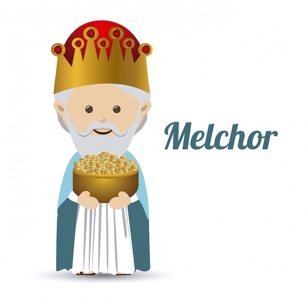 Vector melchior-ontwerp