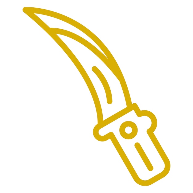 Vector melee weapon icon style