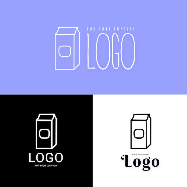 Melk logo pack zuivel logo melk pictogram voor webdesign of bedrijf geïsoleerde vectorillustratie Eps
