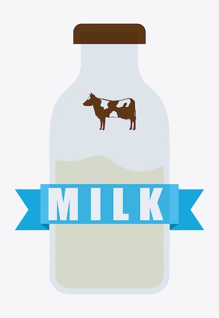 Vector melk ontwerp