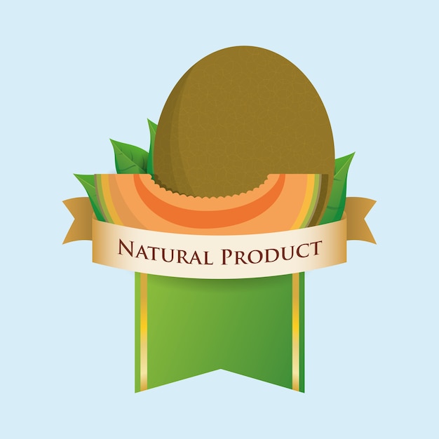 meloen natuurproduct label