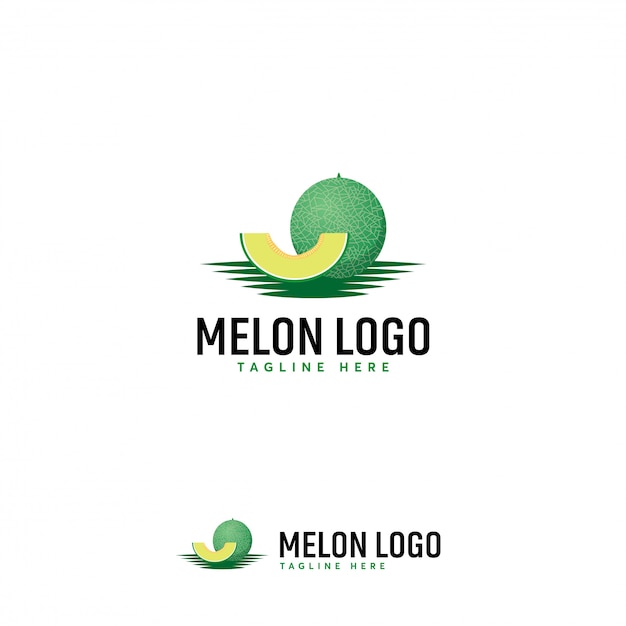 Melon fruit logo