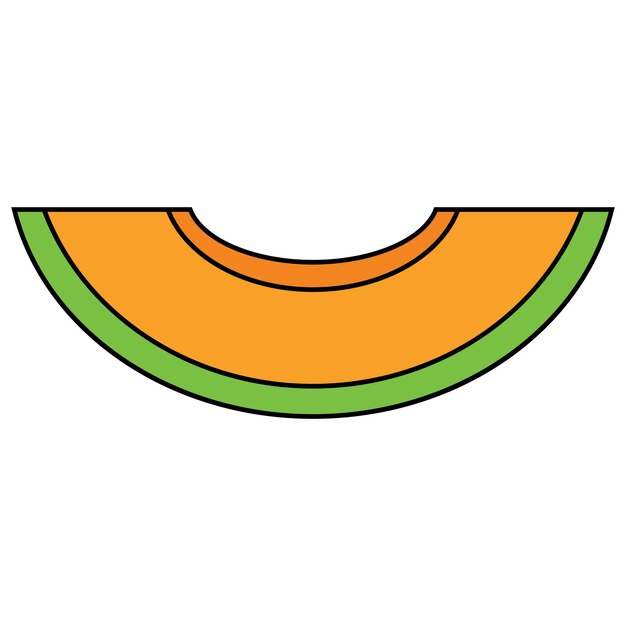 Melon icon vector