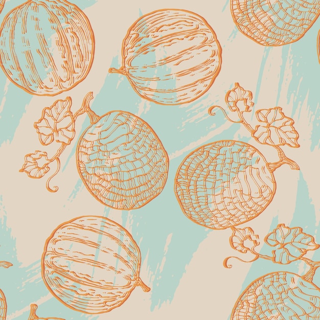 Melon seamless pattern