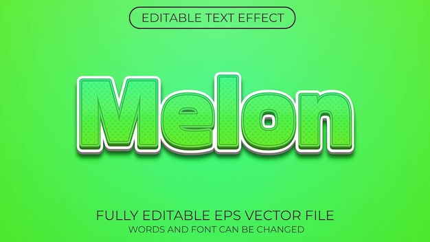 Melon text effect