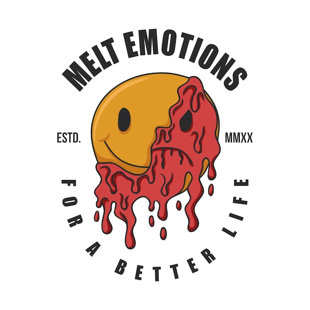 Vector melt emotions