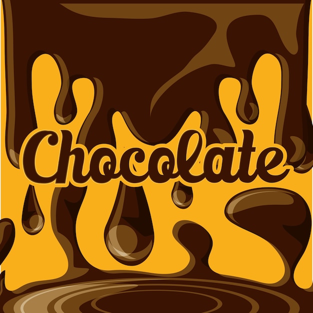 melted chocolate design 