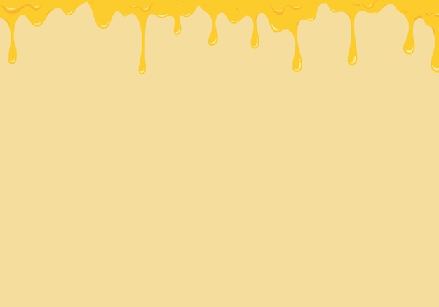 Vector melting cheese background banner template with copy space