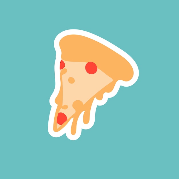 иллюстрация тающей пиццы