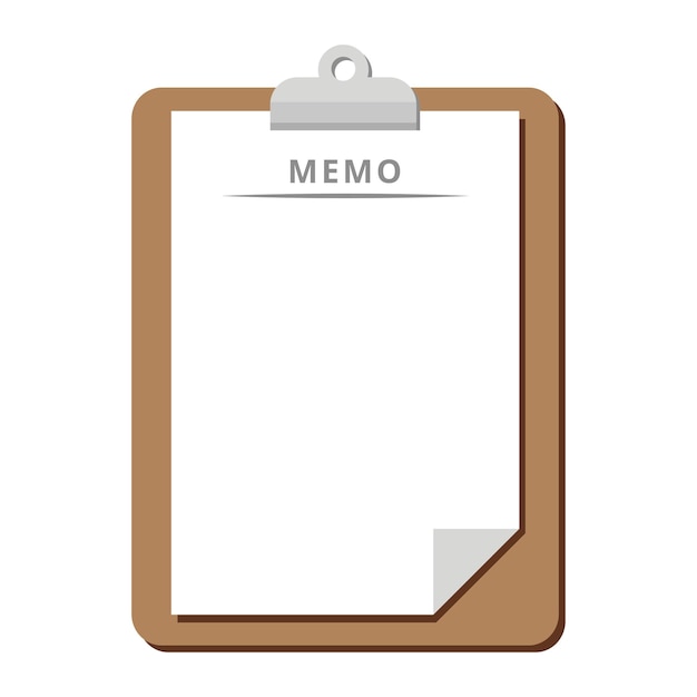 Memo clipboard paper