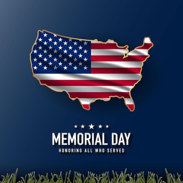 Memorial Day achtergrond ontwerp vectorillustratie