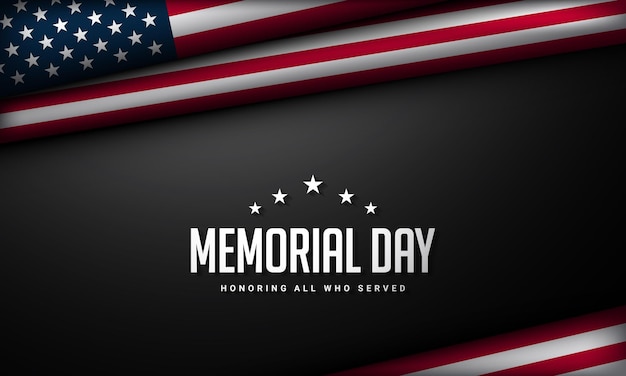Memorial Day achtergrondontwerp