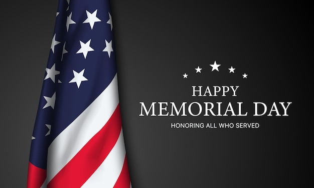 Memorial Day Background Design Vector Illustration