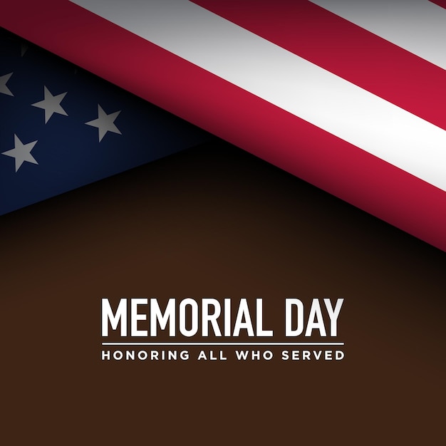 Vector memorial day background design