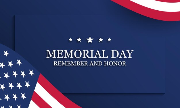 Vector memorial day background design