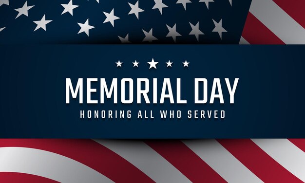 Vector memorial day background design