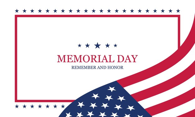 Vector memorial day background design