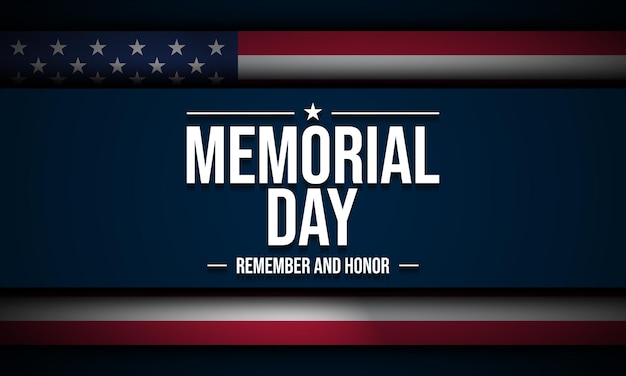 Vector memorial day background design