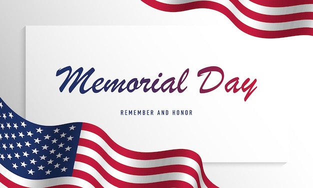 Vector memorial day background design