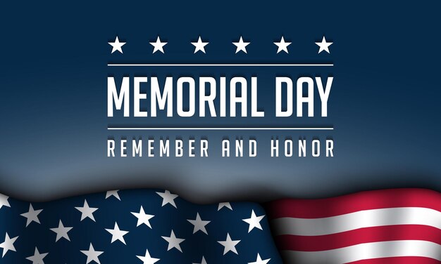 Vector memorial day background design