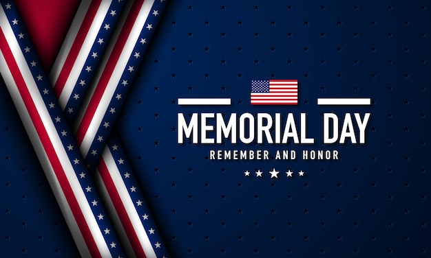 Vector memorial day background design