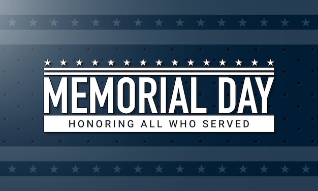 Memorial Day Background Design