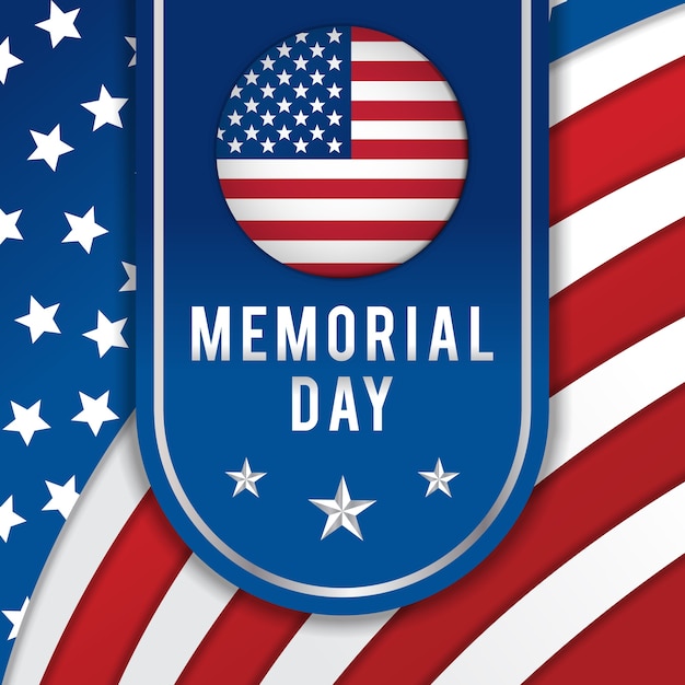 Memorial day background vector art